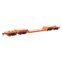 81′ 8-Axle Depressed Center Flatcar - Ready to Run -- Santa Fe 90012, HO, WalthersMainline 50226