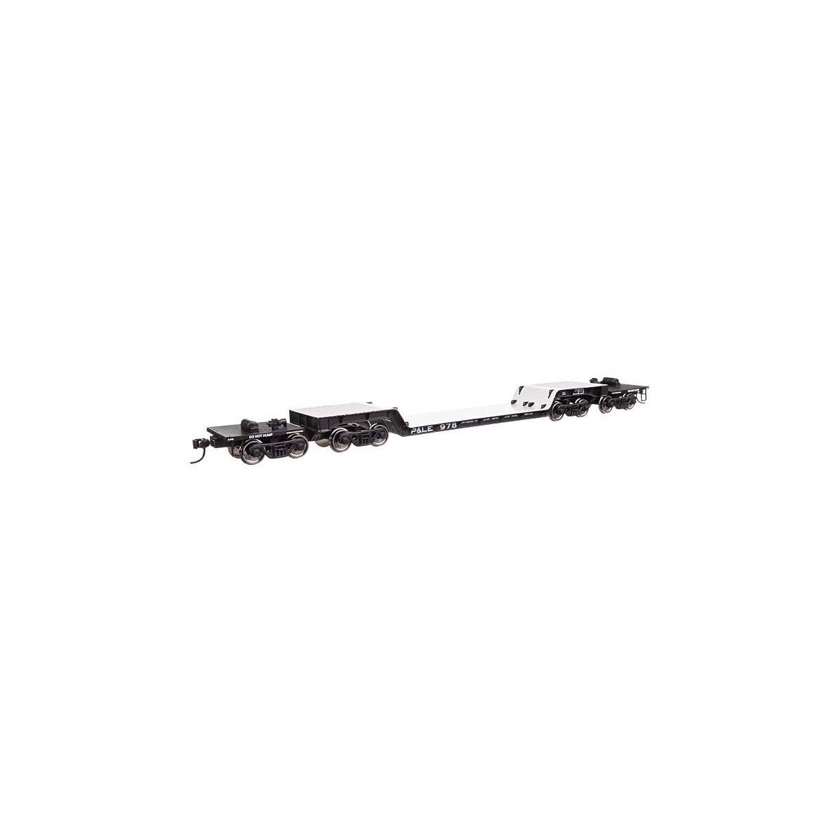 81′ 8-Axle Depressed Center Flatcar - Ready to Run -- Pittsburgh & Lake Erie 978, HO, WalthersMainline 50241