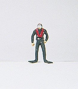 Individual Figure - Recreation -- Scuba Diver, HO, Preiser Kg 29037