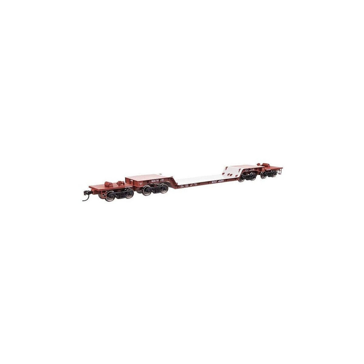 81′ 8-Axle Depressed Center Flatcar - Ready to Run -- Southern 50031, HO, WalthersMainline 50236