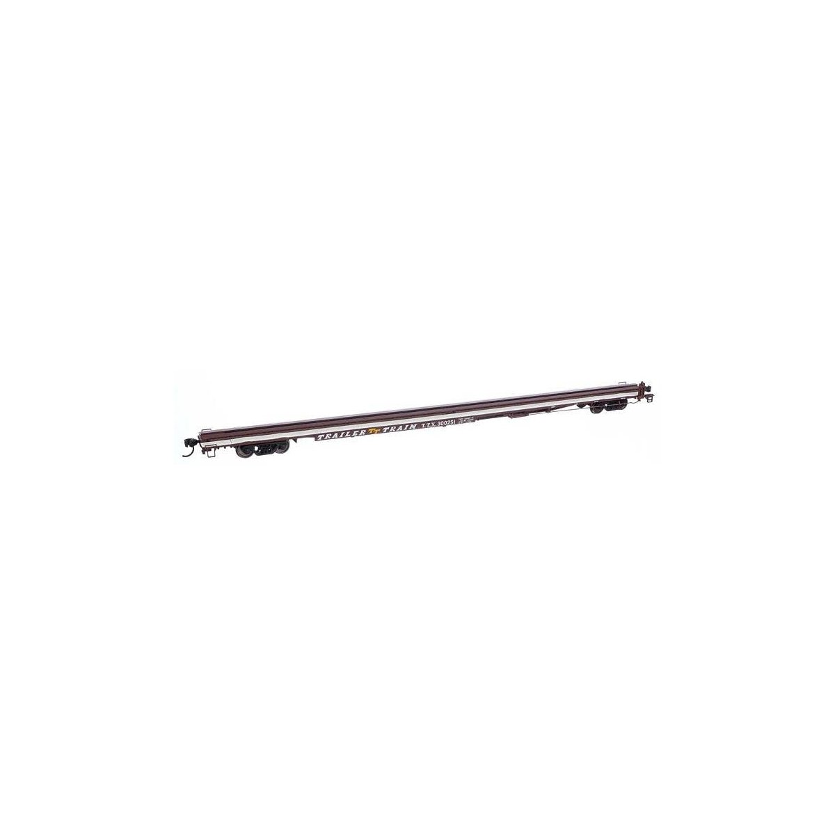 85′ General American G85 Flatcar - Ready to Run -- TTX (Brown) 300251, HO, WalthersMainline 5565