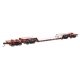 81′ 8-Axle Depressed Center Flatcar - Ready to Run -- Southern 50030, HO, WalthersMainline 50235