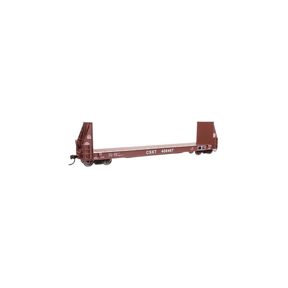 50′ Sieco Pulpwood Flatcar - Ready to Run -- CSX 408467, HO, WalthersProto 104517