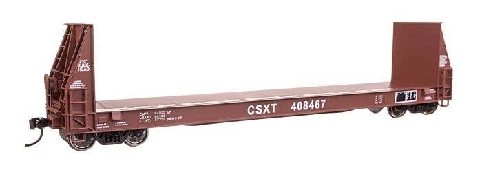 50′ Sieco Pulpwood Flatcar - Ready to Run -- CSX 408467, HO, WalthersProto 104517