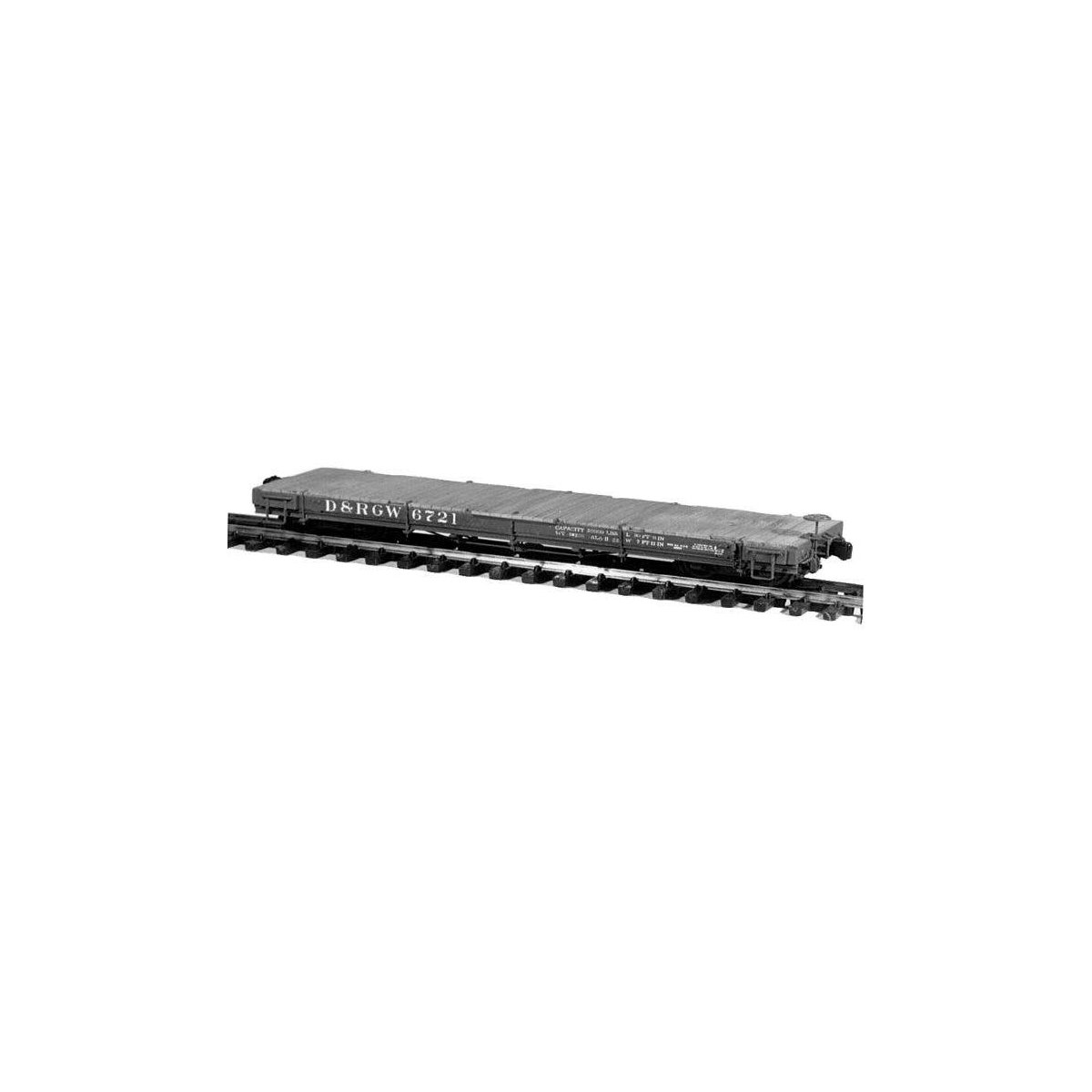 30′ Idler Flatcar - Kit -- Denver & Rio Grande Western, HOn3, Rail Line 131