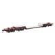 81′ 8-Axle Depressed Center Flatcar - Ready to Run -- Norfolk & Western 70101, HO, WalthersMainline 50232