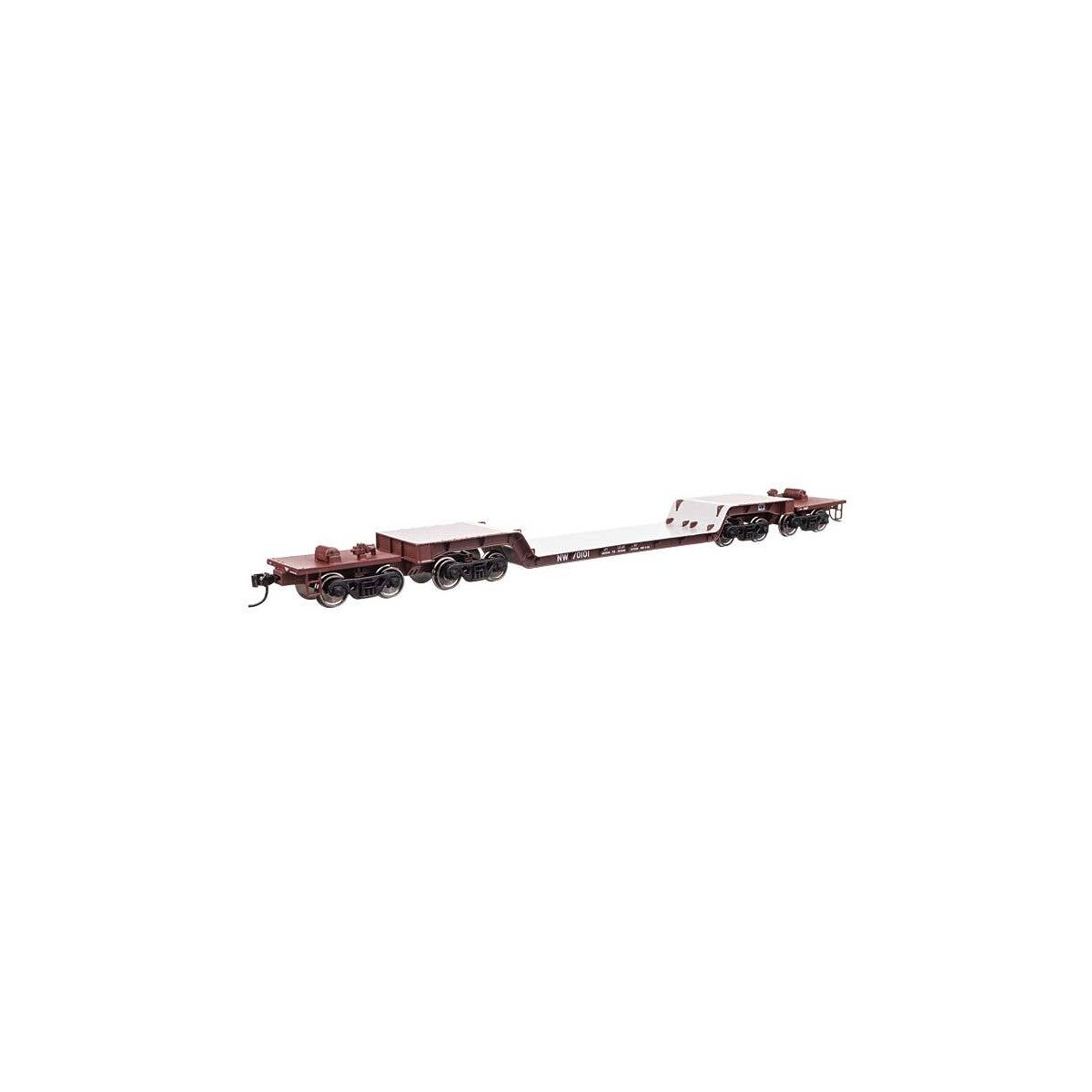 81′ 8-Axle Depressed Center Flatcar - Ready to Run -- Norfolk & Western 70101, HO, WalthersMainline 50232