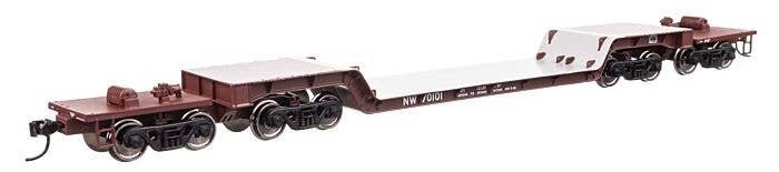 81′ 8-Axle Depressed Center Flatcar - Ready to Run -- Norfolk & Western 70101, HO, WalthersMainline 50232