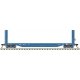 51`6` Bulkhead Flatcar - Ready to Run - Master(R) -- Montana Rail Link 61020 (blue, , HO, Atlas Model Railroad Co. 20007110
