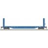 51`6` Bulkhead Flatcar - Ready to Run - Master(R) -- Montana Rail Link 61020 (blue, , HO, Atlas Model Railroad Co. 20007110