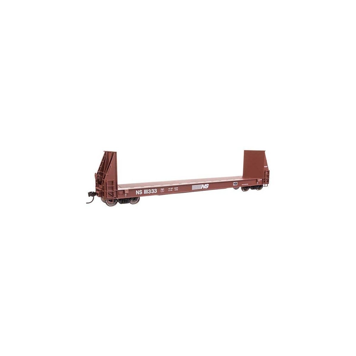 50′ Sieco Pulpwood Flatcar - Ready to Run -- Norfolk Southern 111333, HO, WalthersProto 104527