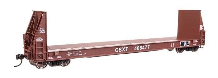 50′ Sieco Pulpwood Flatcar - Ready to Run -- CSX 408477, HO, WalthersProto 104518