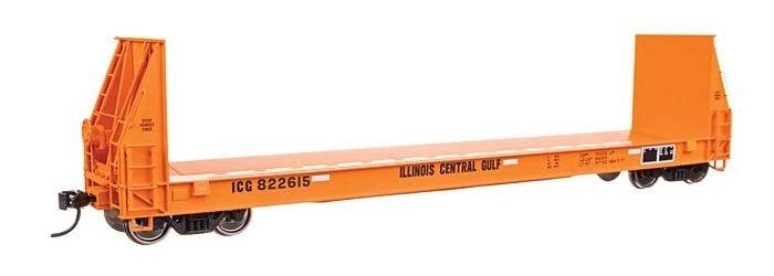 50′ Sieco Pulpwood Flatcar - Ready to Run -- Illinois Central Gulf 822615, HO, WalthersProto 104524