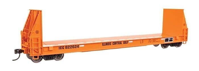 50′ Sieco Pulpwood Flatcar - Ready to Run -- Illinois Central Gulf 822624, HO, WalthersProto 104525
