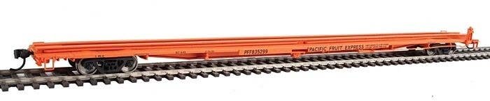85′ General American G85 Flatcar - Ready to Run -- Pacific Fruit Express 835299, HO, WalthersMainline 5526