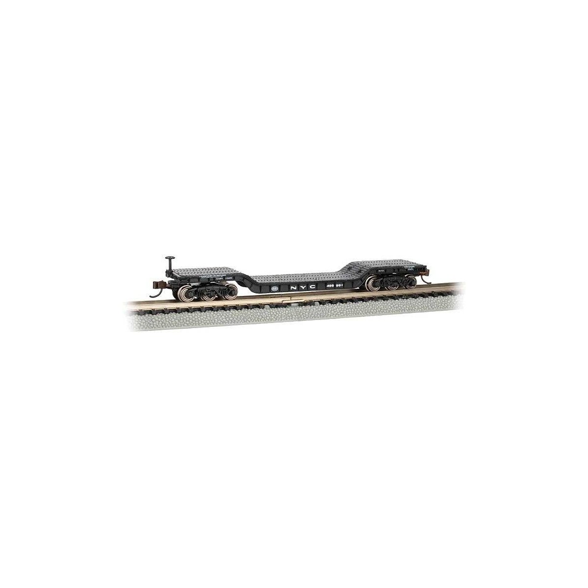52′ Depressed-Center Flatcar - Ready to Run - Silver Series(R) -- New York Central 498991, N, Bachmann Industries 71390