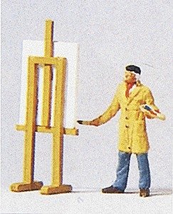 Individual Figure - Working People -- Artist, HO, Preiser Kg 29058