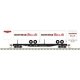 50` Piggyback Flatcar w/Two 24` Trailers - Ready to Run -- Central Railroad of New Jersey 301 (Hoffma, N, Trainman 50006507