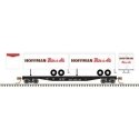 50` Piggyback Flatcar w/Two 24` Trailers - Ready to Run -- Central Railroad of New Jersey 301 (Hoffma, N, Trainman 50006507