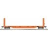 51`6` Bulkhead Flatcar - Ready to Run - Master(R) -- Canadian National 603405 (orang, HO, Atlas Model Railroad Co. 20007097