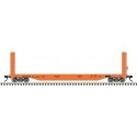 51`6` Bulkhead Flatcar - Ready to Run - Master(R) -- Canadian National 603422 (orang, HO, Atlas Model Railroad Co. 20007099