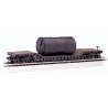 Depressed-Center Flatcar - Ready to Run - Silver Series(R) -- With Boiler Load (black, Unlett, N, Bachmann Industries 71395