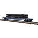 52`6` Flatcar w/Pipe Load - 3-Rail - Ready to Run - Trainman(R) -- Alaska Railroad (blue, yellow), O, Atlas O 3001880