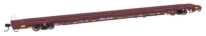 89′ Greenbrier TTX 110-Ton Flatcar - Ready to Run -- Greenbrier Management Services AOKX 44291, HO, WalthersProto 104624