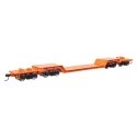 81′ 8-Axle Depressed Center Flatcar - Ready to Run -- Santa Fe 90014, HO, WalthersMainline 50227