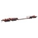 81′ 8-Axle Depressed Center Flatcar - Ready to Run -- Southern 50020, HO, WalthersMainline 50234