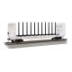 52′ Centerbeam Bulkhead Flatcar - Ready to Run -- Soo Line 5060 (white), HO, Bachmann Industries 12906