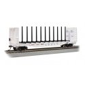 52′ Centerbeam Bulkhead Flatcar - Ready to Run -- Soo Line 5060 (white), HO, Bachmann Industries 12906