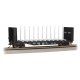 52′ Centerbeam Bulkhead Flatcar - Ready to Run -- Northern Pacific 67080 (black), HO, Bachmann Industries 12904