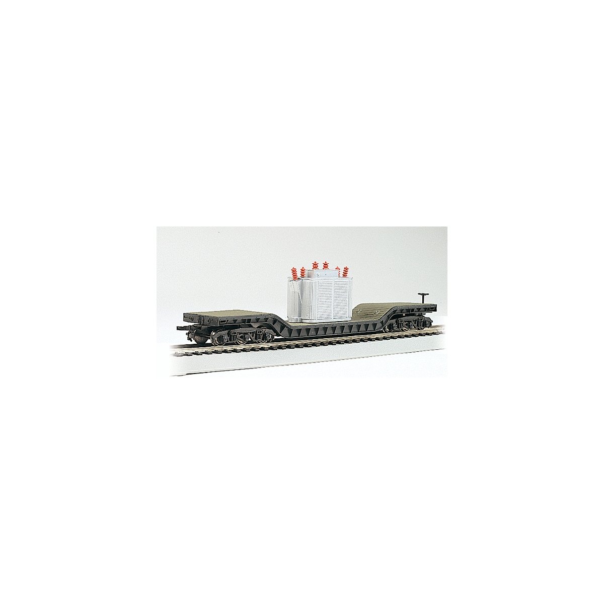 52′ Depressed Center Flatcar -- With Transformer Load, HO, Bachmann Industries 18348