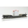 52′ Depressed Center Flatcar -- With Transformer Load, HO, Bachmann Industries 18348