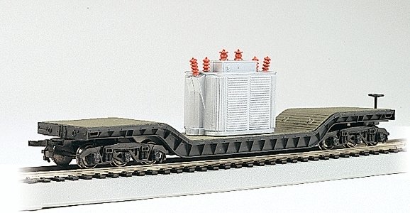 52′ Depressed Center Flatcar -- With Transformer Load, HO, Bachmann Industries 18348