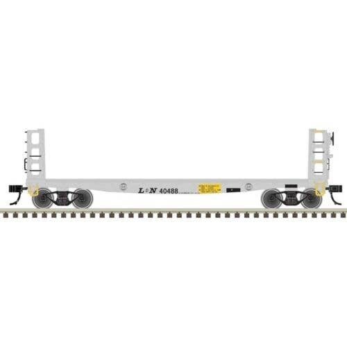 42′ Pulpwood Flatcar with Load - Ready to Run -- Louisville and Nashville 40490 (MOW , N, Atlas Model Railroad Co. 50006957