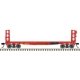 42′ Pulpwood Flatcar with Load - Ready to Run -- Maine Central 8050 (red), N, Atlas Model Railroad Co. 50006954