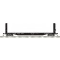 51`6` Bulkhead Flatcar - Ready to Run - Master(R) -- Algoma Central 2412 (black, whi, HO, Atlas Model Railroad Co. 20007088