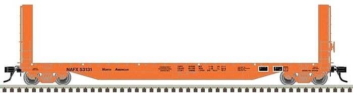 51`6` Bulkhead Flatcar - Ready to Run - Master(R) -- North American Car Leasing NAFX, HO, Atlas Model Railroad Co. 20007106