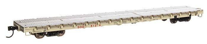60′ Pullman-Standard Flatcar - Ready to Run -- Soo Line 5124, HO, WalthersMainline 5408