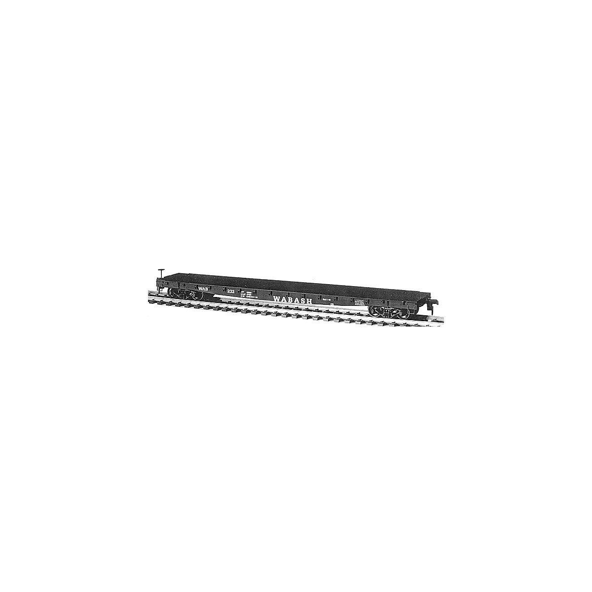 53` 6` GSC Commonwealth Flatcar - Kit -- Undecorated, HO, Tichy Train Group 1000