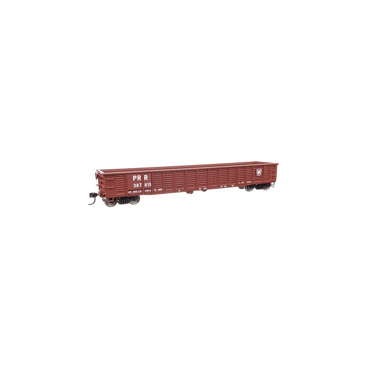 53′ Corrugated-Side Gondola - Ready To Run -- Pennsylvania Railroad 387815, HO, WalthersMainline 6085