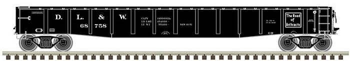ACF 70-Ton 52′ Gondola - Ready to Run - Master(R) -- Delaware, Lackawanna and Western, N, Atlas Model Railroad Co. 50006408
