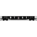 52`6` 15-Panel Mill Gondola - Heavily Dented Sides - Ready to Run -- Detroit Toledo & Ironton 9349 , N, Bluford Shops 52117