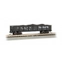40′ Steel Gondola with Load - Ready to Run -- Denver & Rio Grande Western 50435 (black, Flyin, N, Bachmann Industries 17254