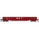 52`6` 15-Panel Mill Gondola - Medium Dented Sides - Ready to Run -- Missouri-Kansas-Texas 12383 (re, N, Bluford Shops 52144