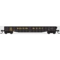 52`6` 15-Panel Mill Gondola - Medium Dented Sides - Ready to Run -- Western Pacific 6763 (black, ye, N, Bluford Shops 52175