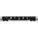 52`6` 15-Panel Mill Gondola - Medium Dented Sides - Ready to Run -- Detroit Toledo & Ironton 9307 (, N, Bluford Shops 52115