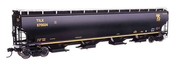 67′ Trinity 6351 4-Bay Covered Hopper - Ready to Run -- Trinity Industries Leasing TILX 570024, HO, WalthersProto 110325